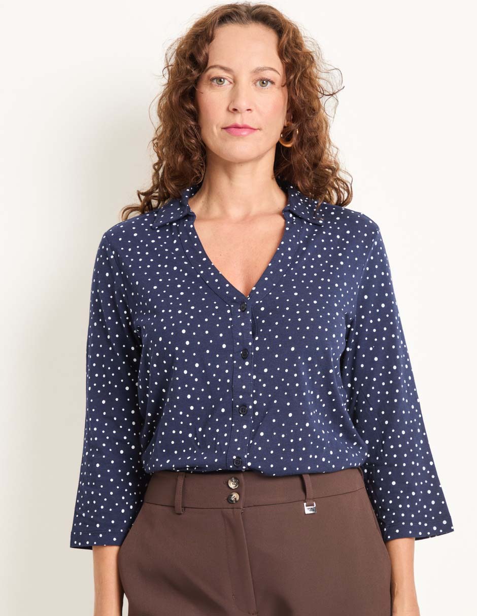 Blusa manga 3/4 para mujer Blusa manga 3/4 para mujer
