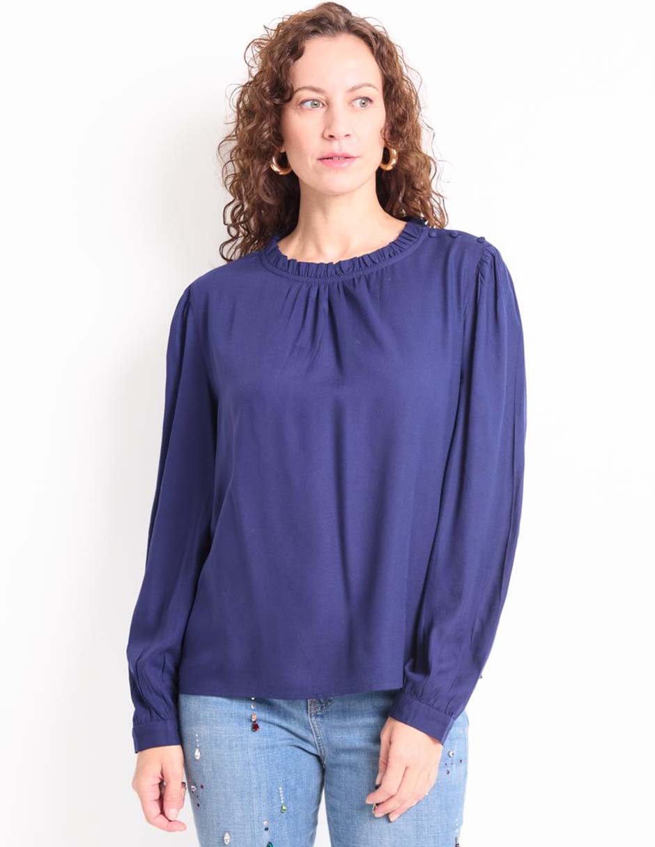 Blusa manga larga para mujer