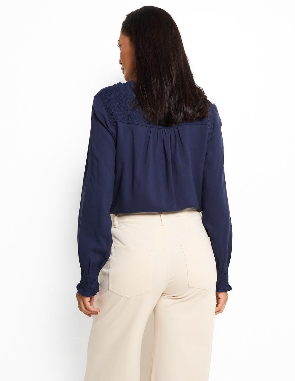 BLUSA WKM25244-10 WEEK, M, AZUL MARINO