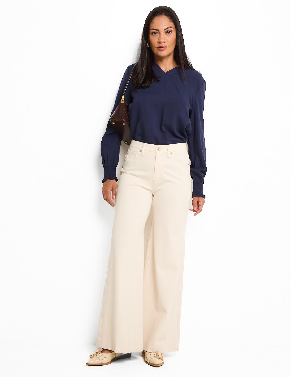 BLUSA WKM25244-10 WEEK, M, AZUL MARINO