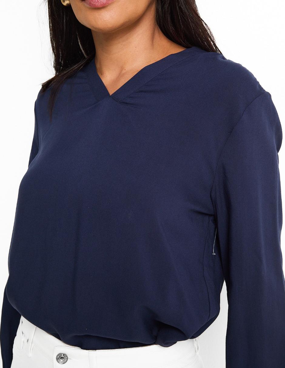 BLUSA WKM25244-10 WEEK, M, AZUL MARINO