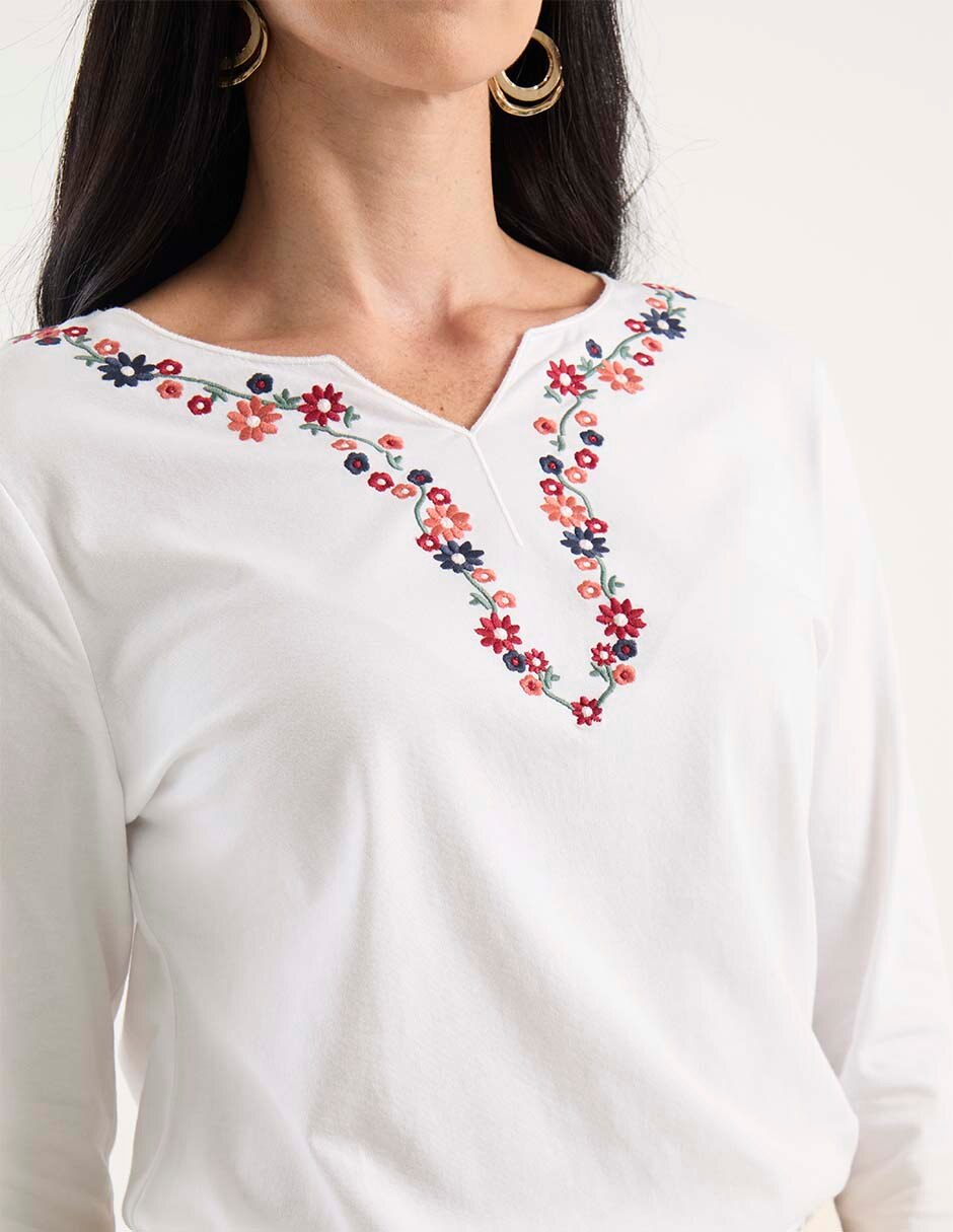 PLAYERA WKM25234-10 WEEKEND, G, BLANCO