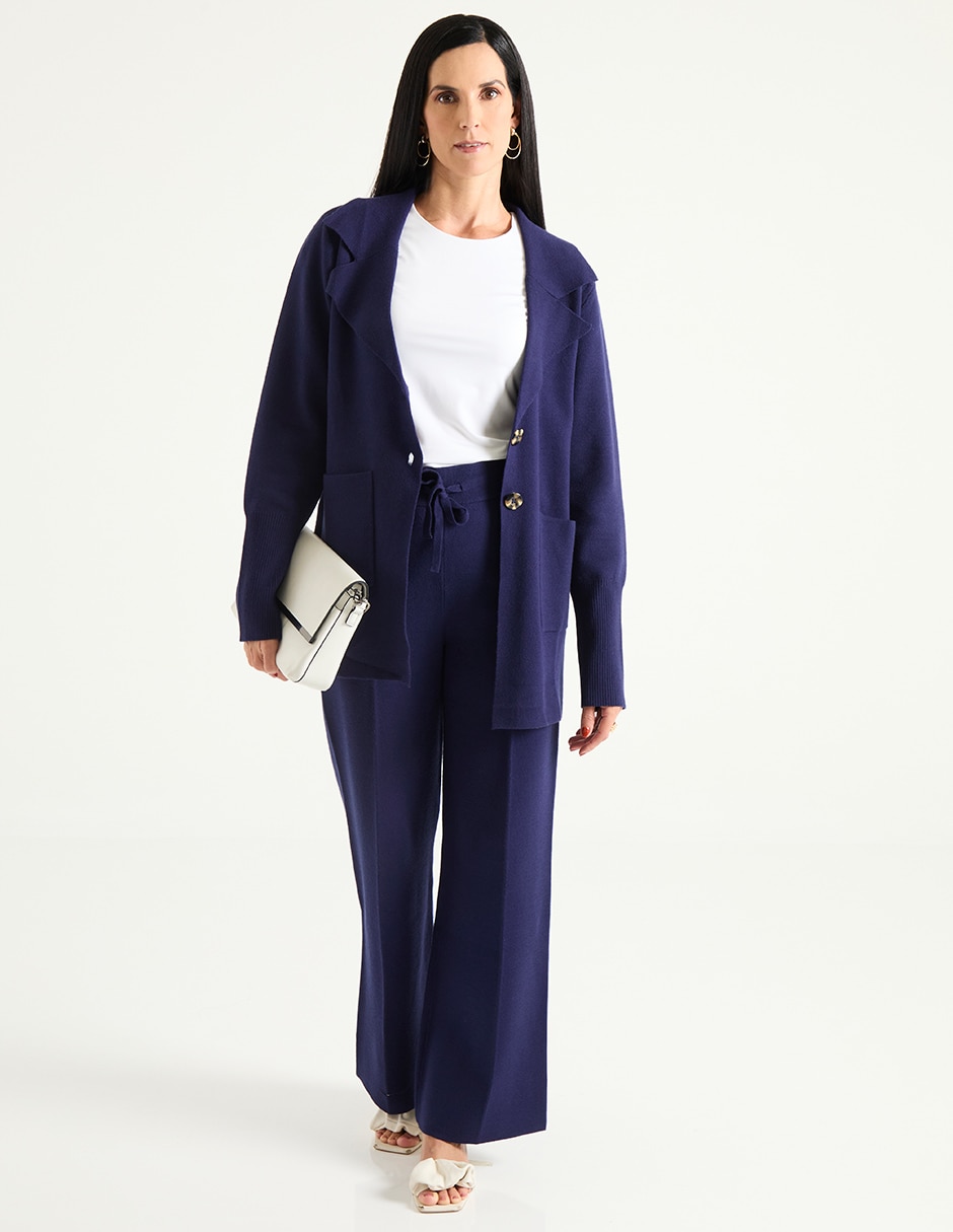 PANTALON WEEKEND, G, AZUL MARINO LISO C