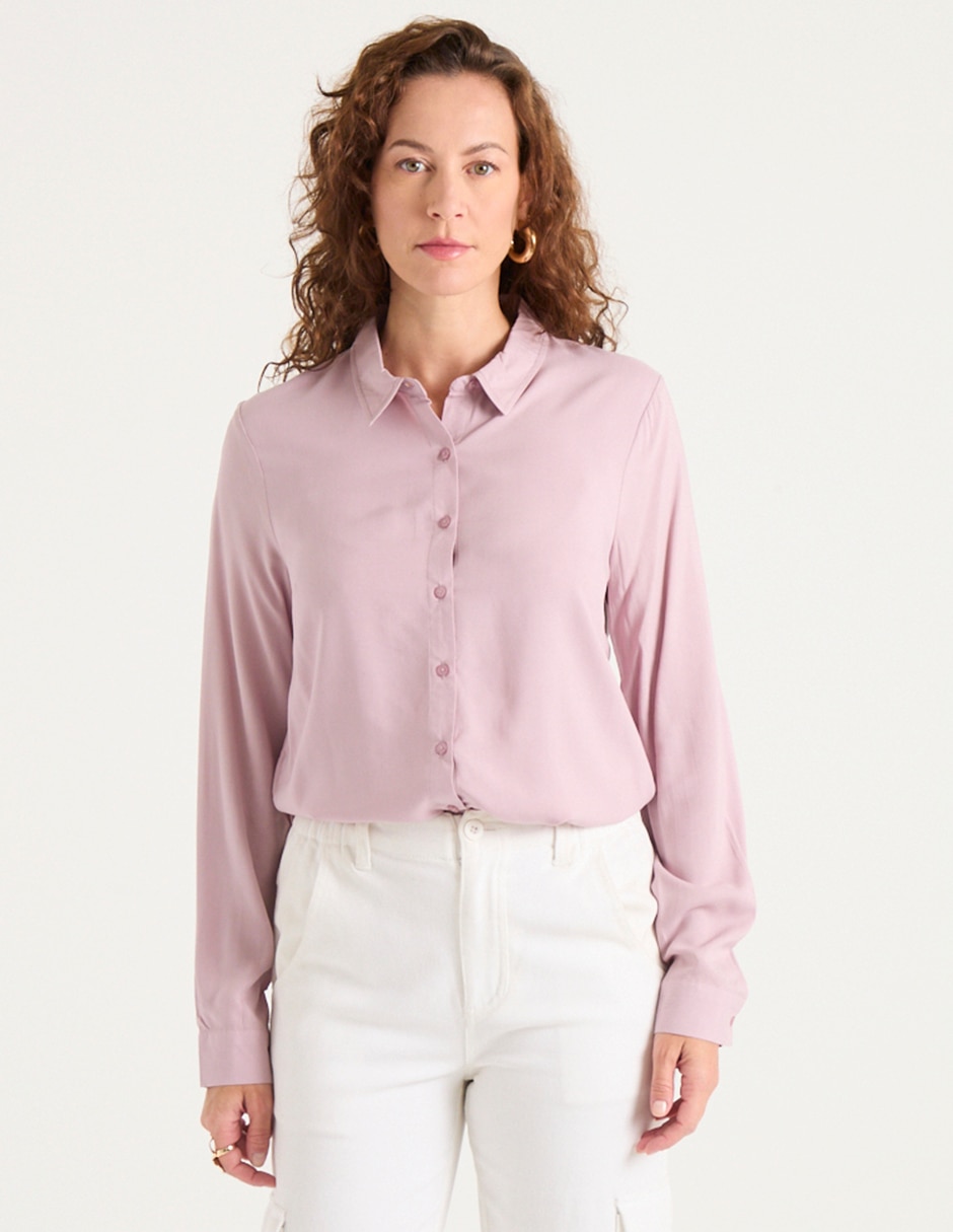 Blusa manga larga para mujer