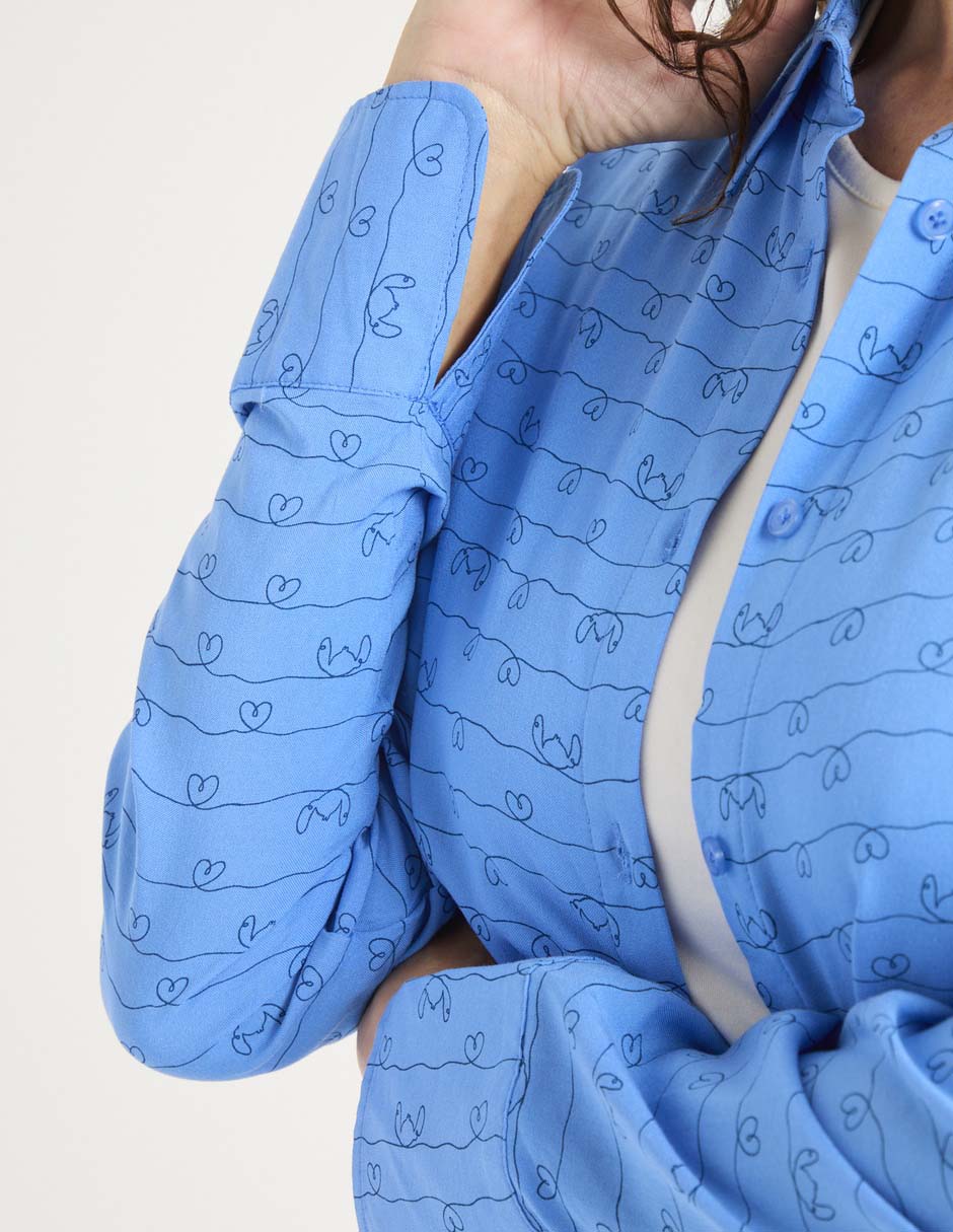 Blusa manga larga para mujer 4