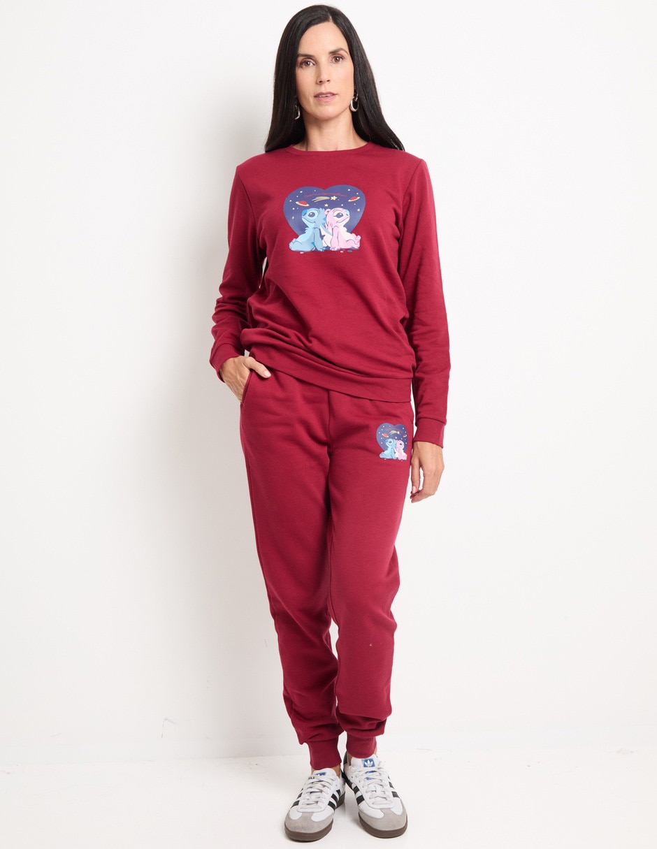 Pants straight Stitch & Ángel con jareta para mujer 3