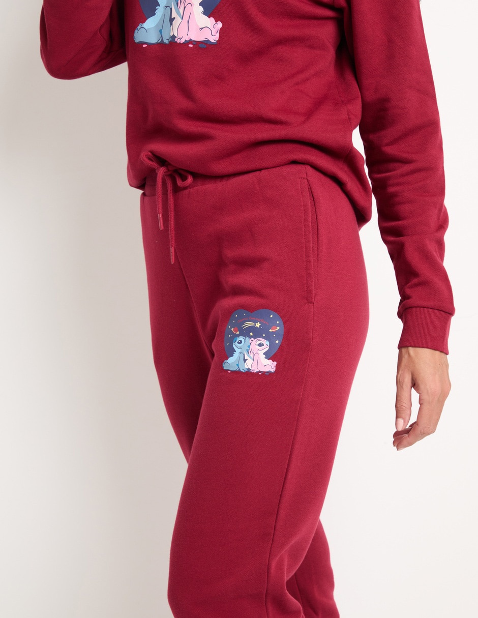 Pants straight Stitch & Ángel con jareta para mujer 4