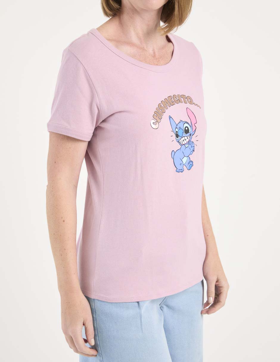 Playera manga corta cuello redondo para mujer 5