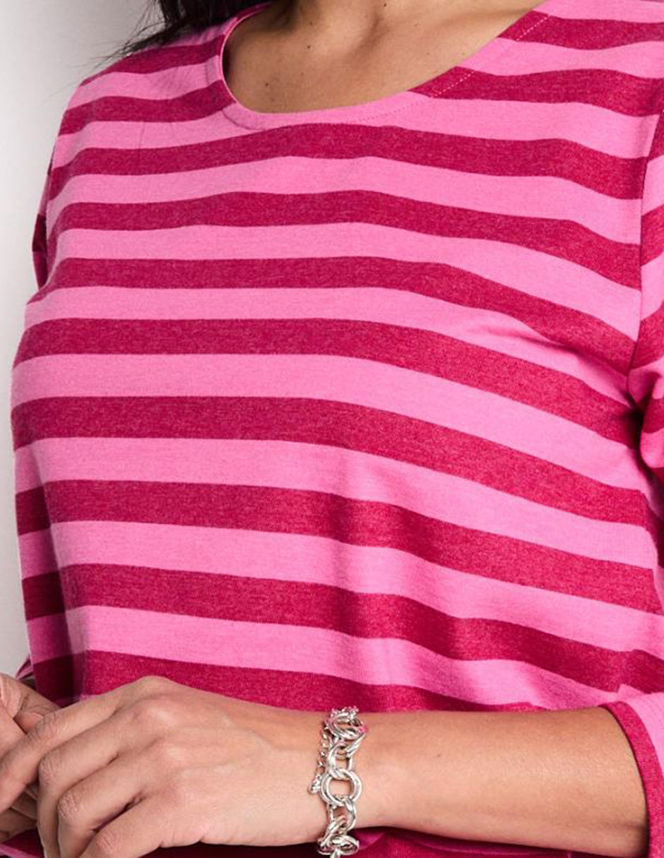 Playera manga larga cuello redondo para mujer 4