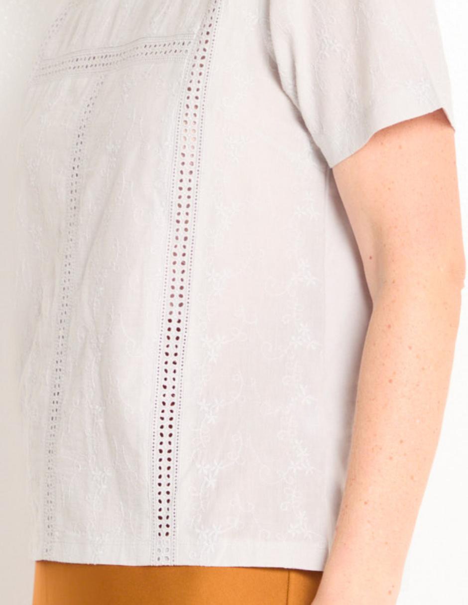 Blusa manga corta para mujer 5