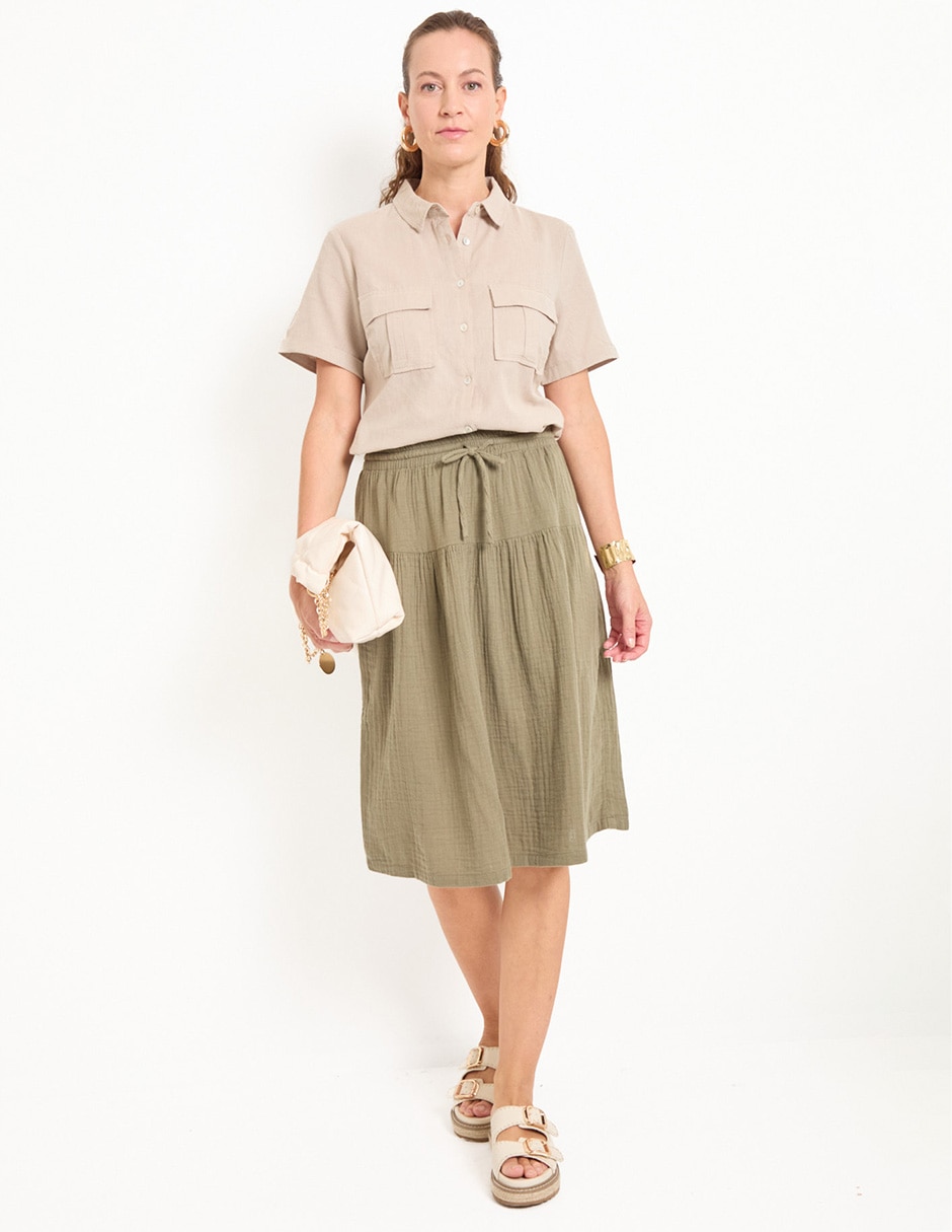 Blusa manga corta para mujer 3