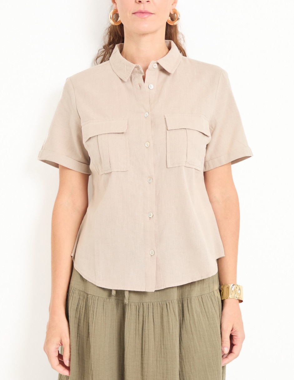 Blusa manga corta para mujer 5