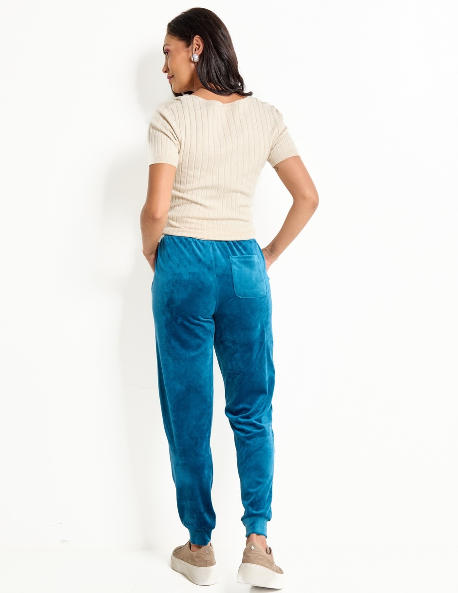 Pants slim con agujeta para mujer 2