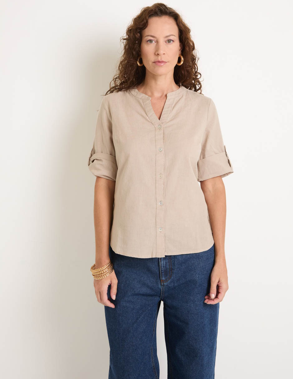 Blusa manga 3/4 para mujer Blusa manga 3/4 para mujer