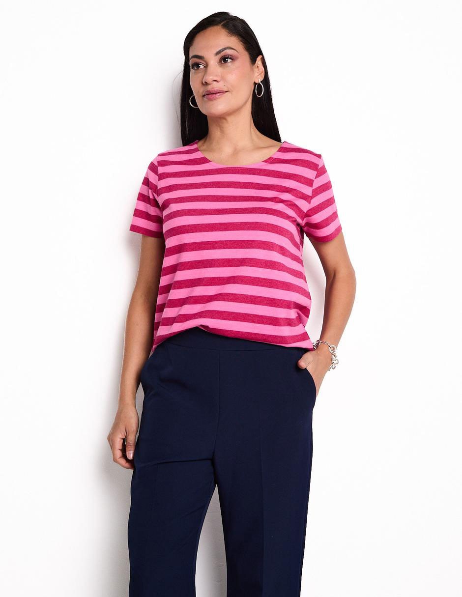 Playera manga corta Weekend cuello redondo para mujer Suburbia