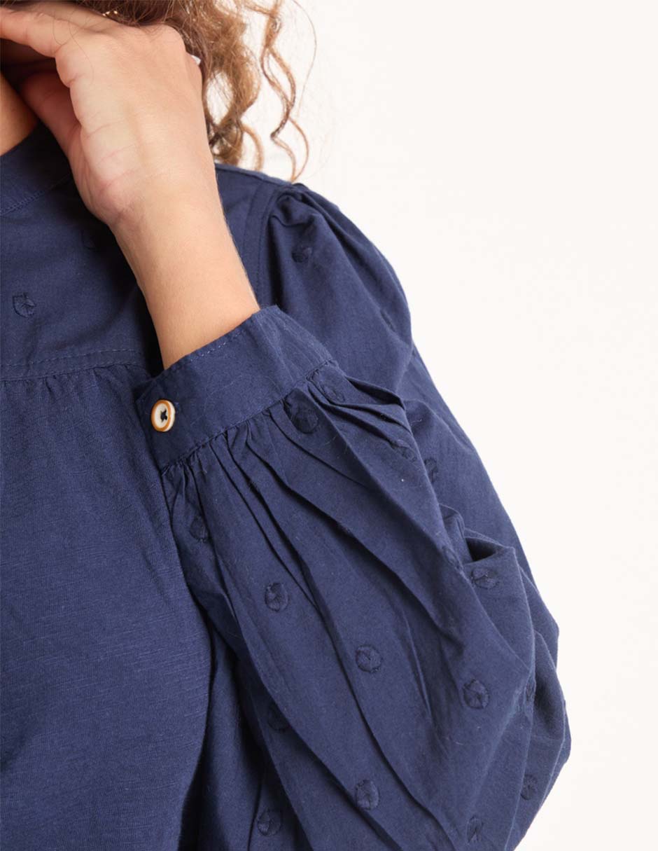 Blusa manga larga para mujer 4