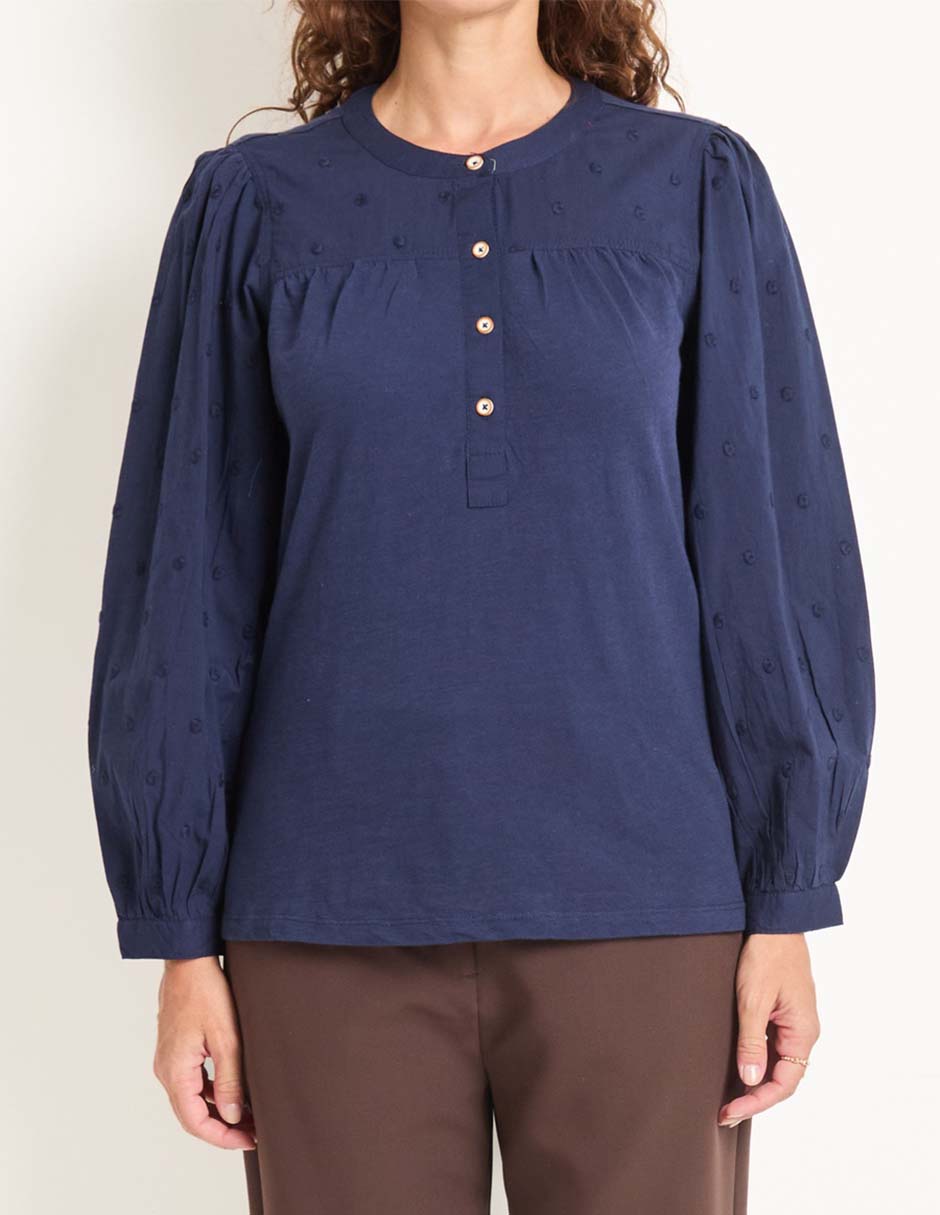 Blusa manga larga para mujer 5