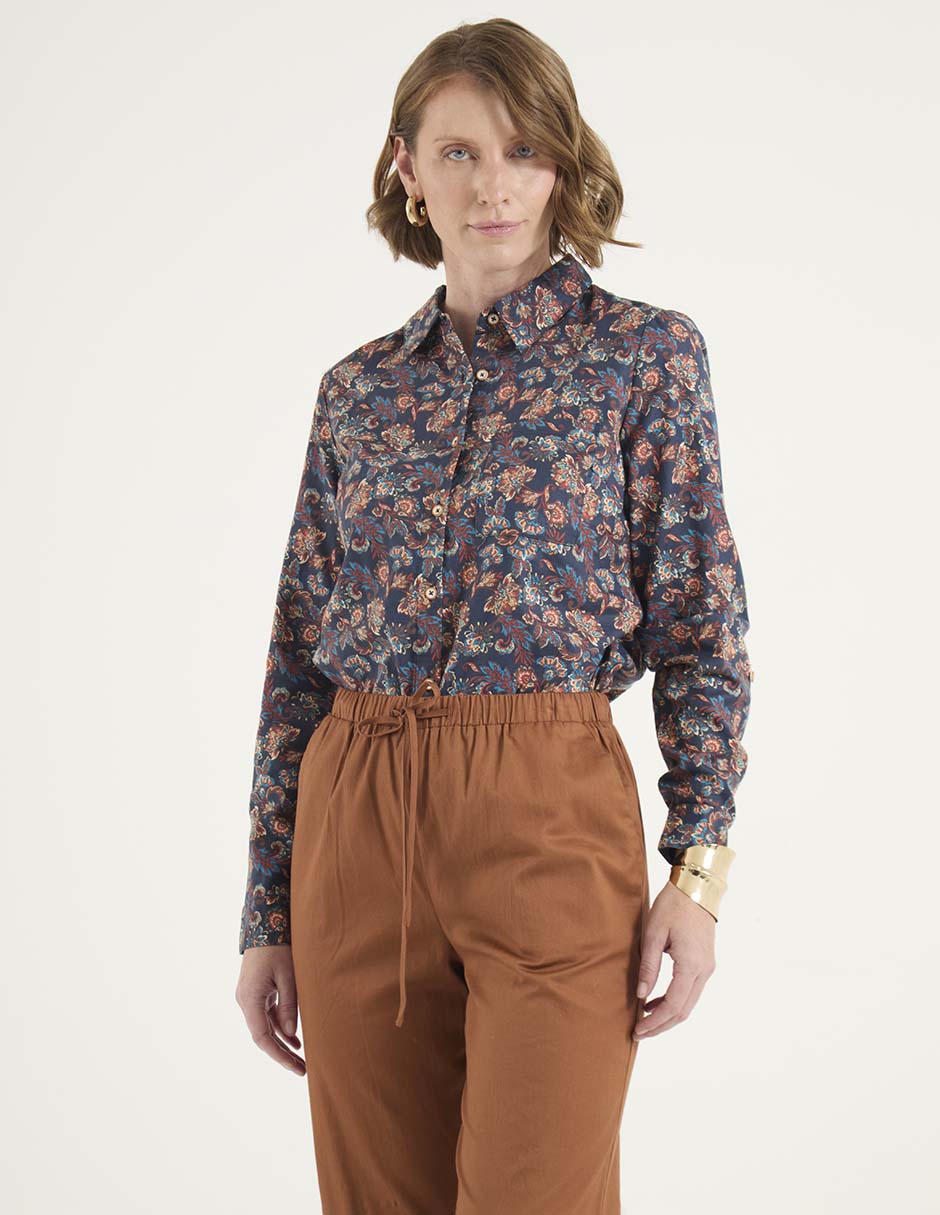 Blusa manga larga para mujer