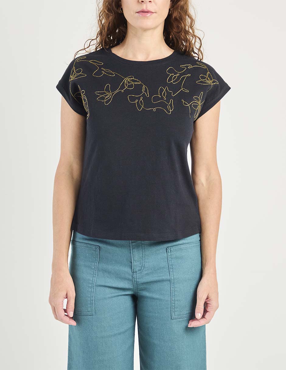 PLAYERA WKM25332-11 WEEKEND, CH, NEGRO