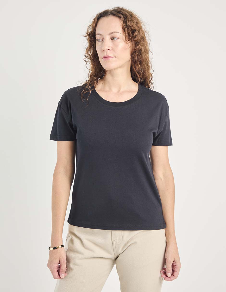 Playera manga corta cuello redondo para mujer 1