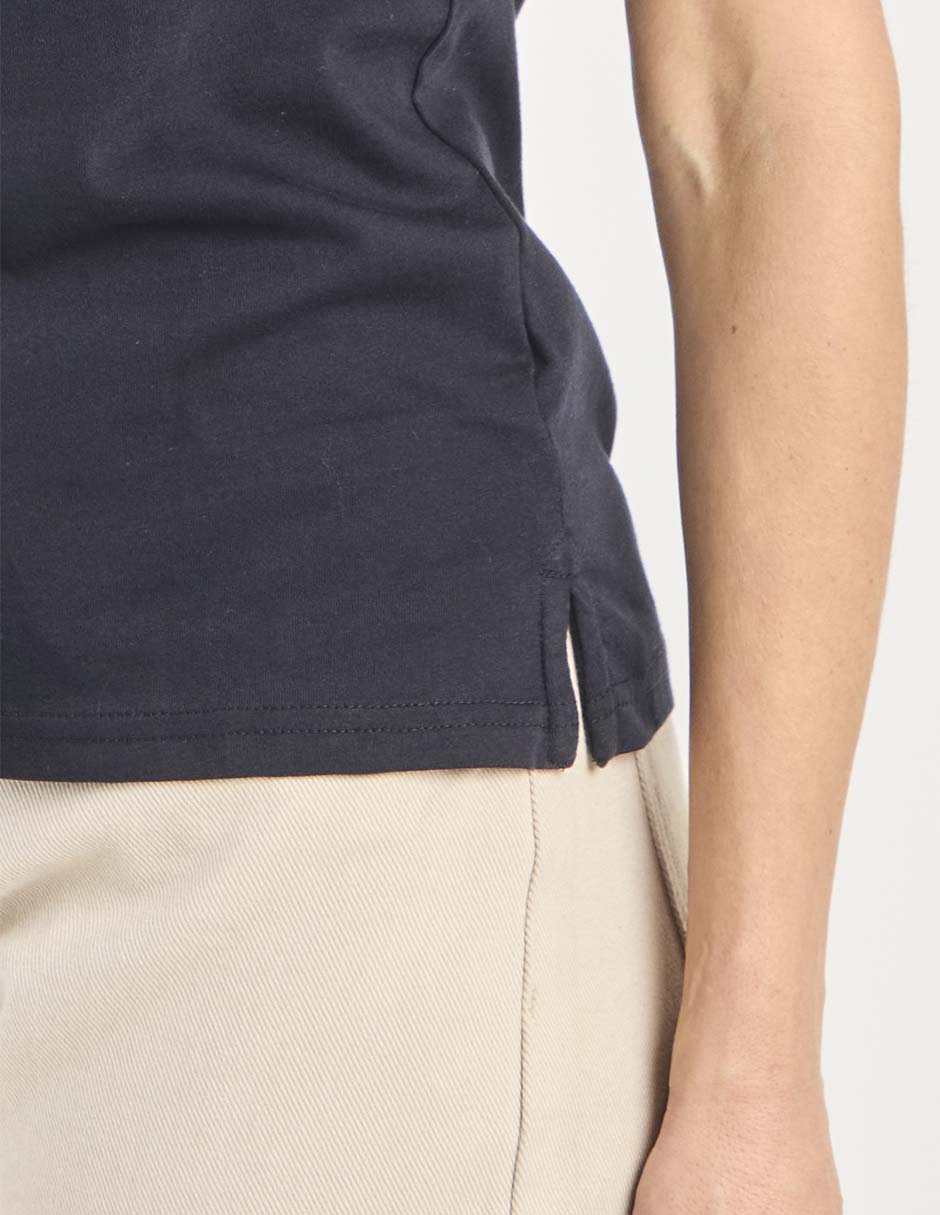 Playera manga corta cuello redondo para mujer 3