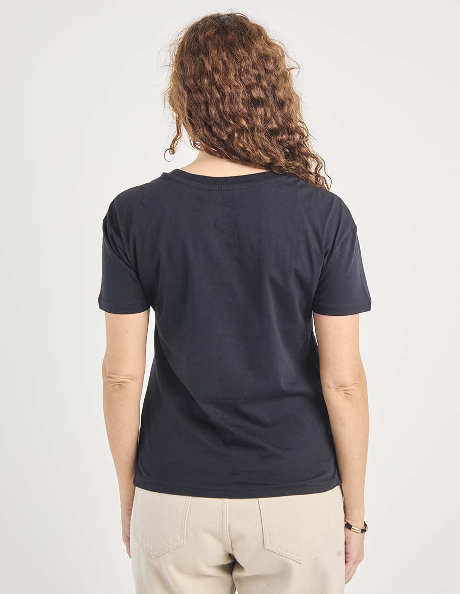 Playera manga corta cuello redondo para mujer 5