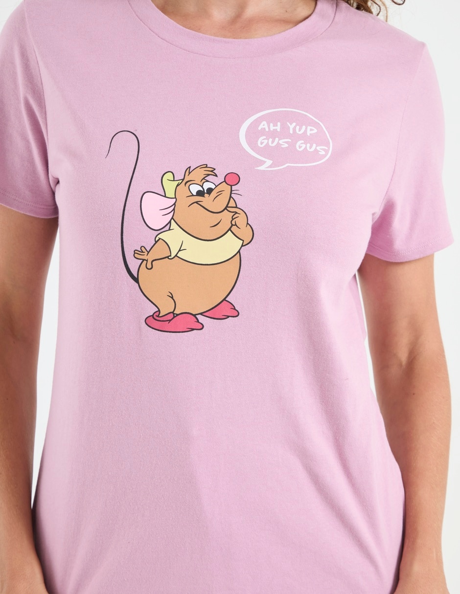 Playera manga corta cuello redondo para mujer 4