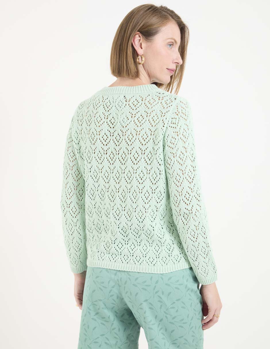 Suéter cuello redondo para mujer 2