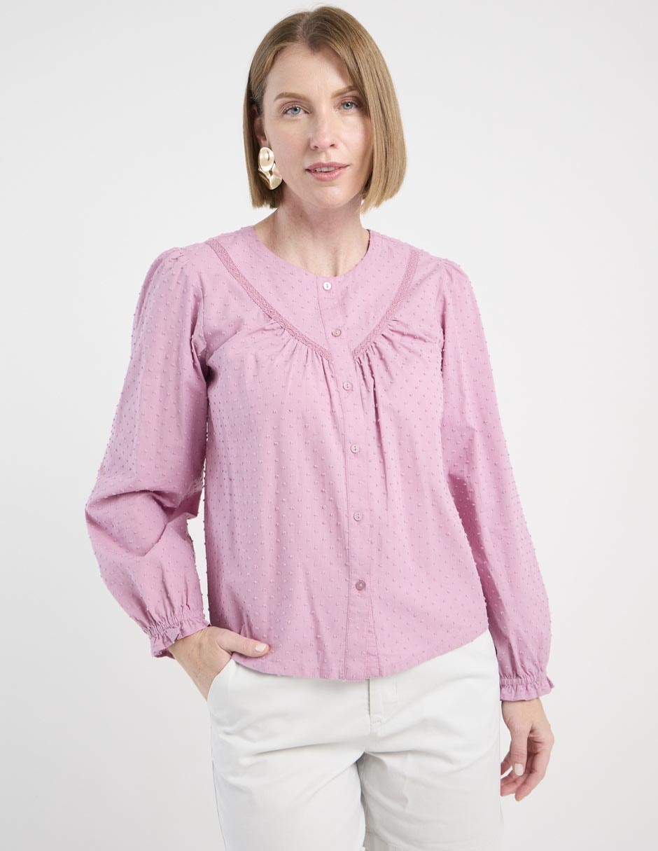 Blusa manga larga para mujer 1