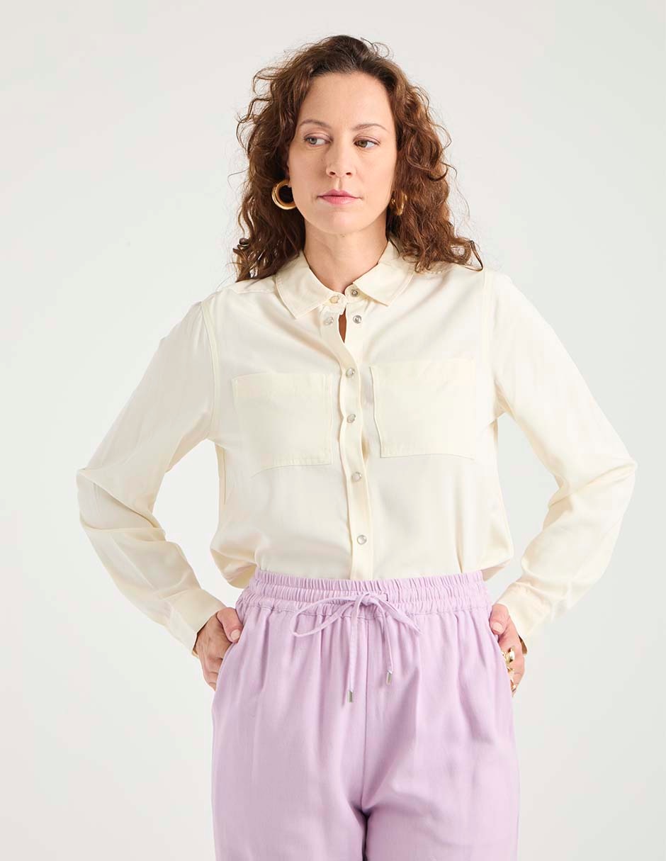 Blusa manga larga para mujer
