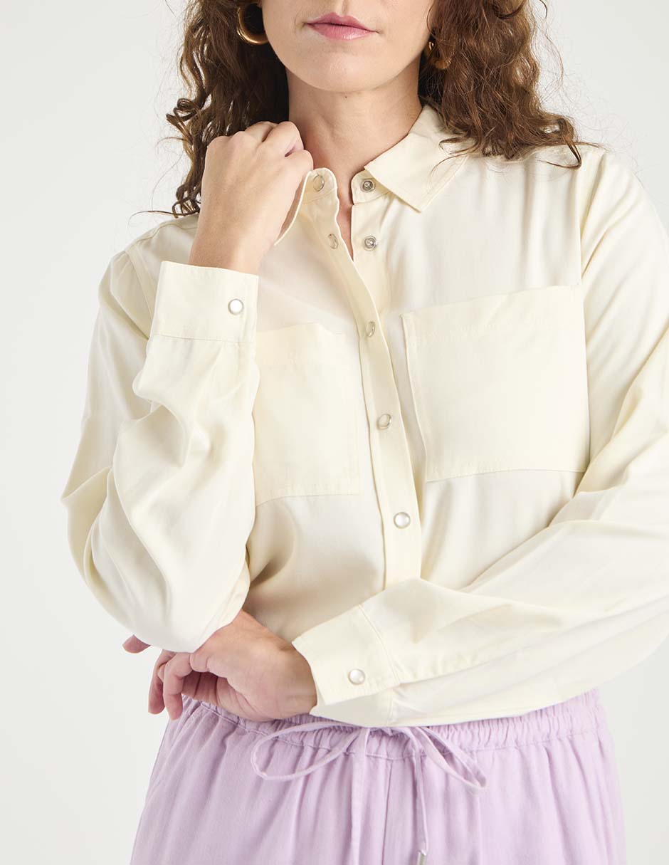 BLUSA WKM25501-12 WEEKEN, EG, VAINILLA