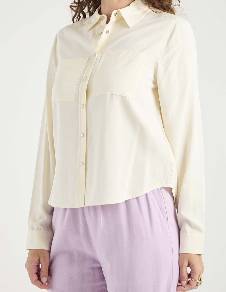 BLUSA WKM25501-12 WEEKEN, EG, VAINILLA