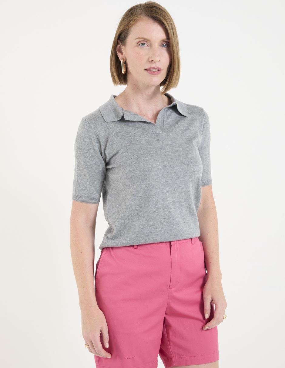 Playera tipo polo para mujer 1
