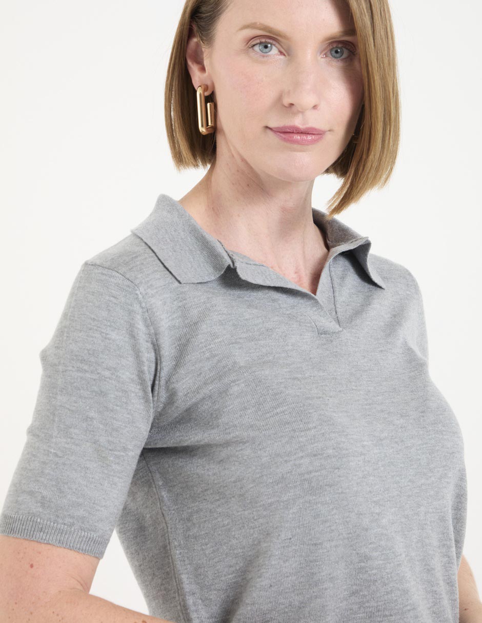 Playera tipo polo para mujer 4