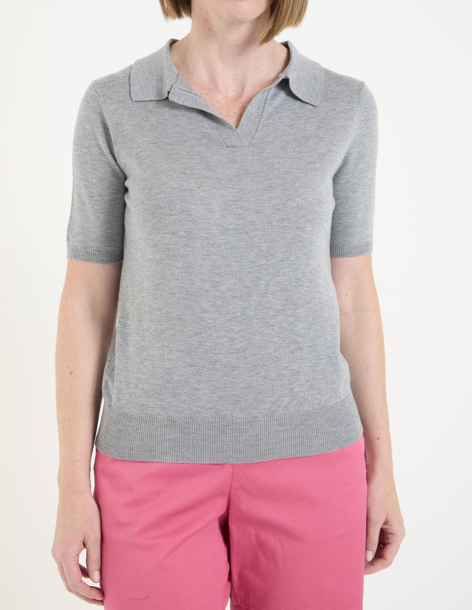 Playera tipo polo para mujer 5