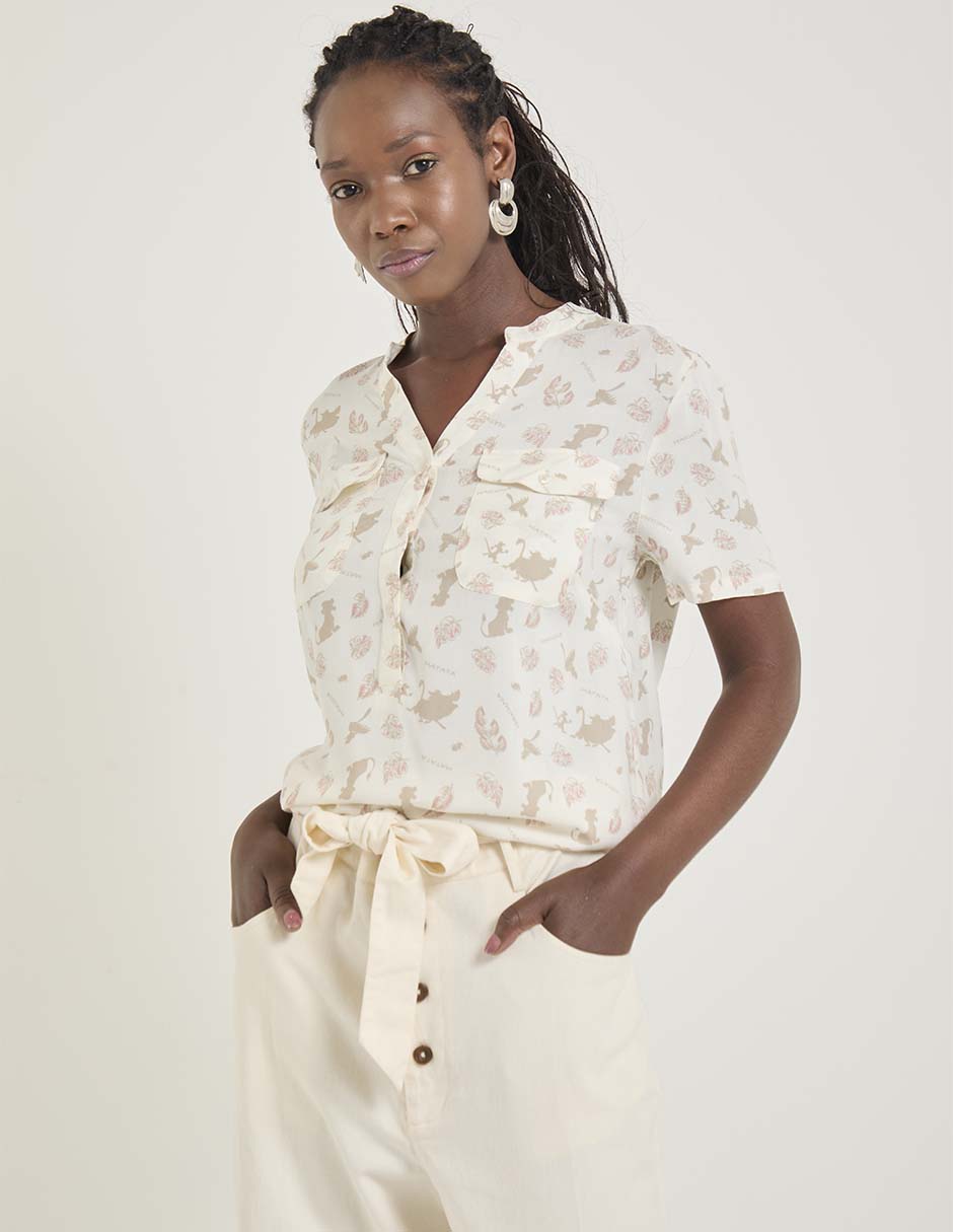 Blusa manga corta para mujer Blusa manga corta para mujer