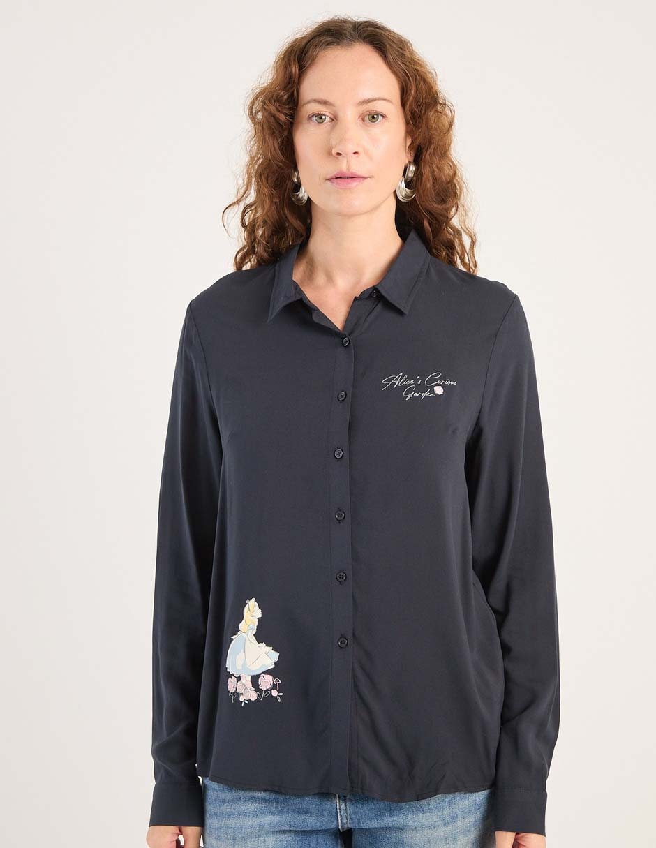 Blusa manga larga para mujer