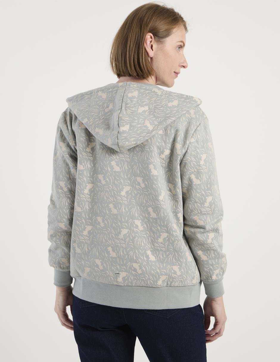 Sudadera con capucha y bolsa para mujer 2