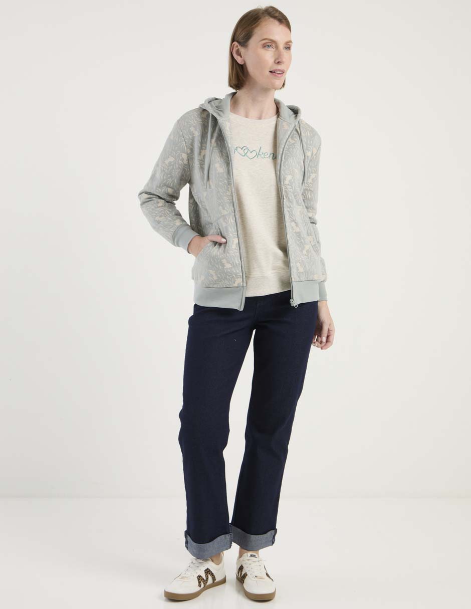 Sudadera con capucha y bolsa para mujer 3