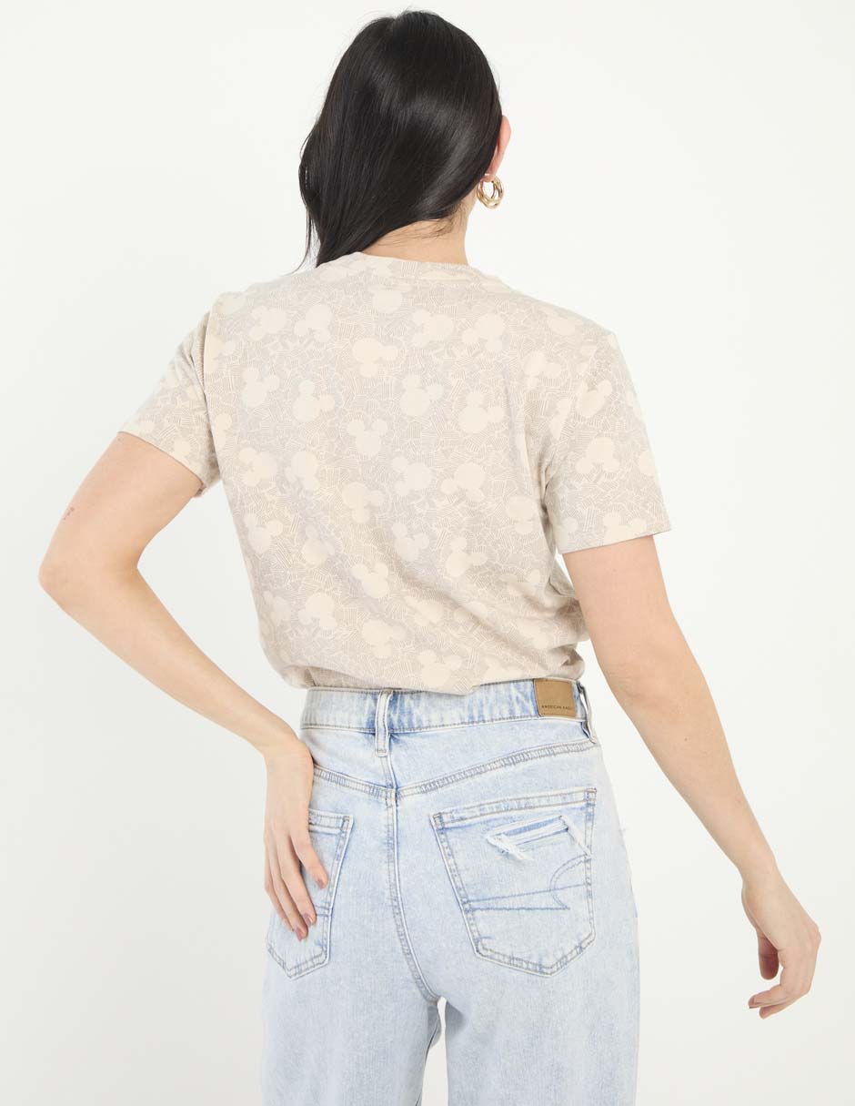 Playera manga corta cuello redondo para mujer 2