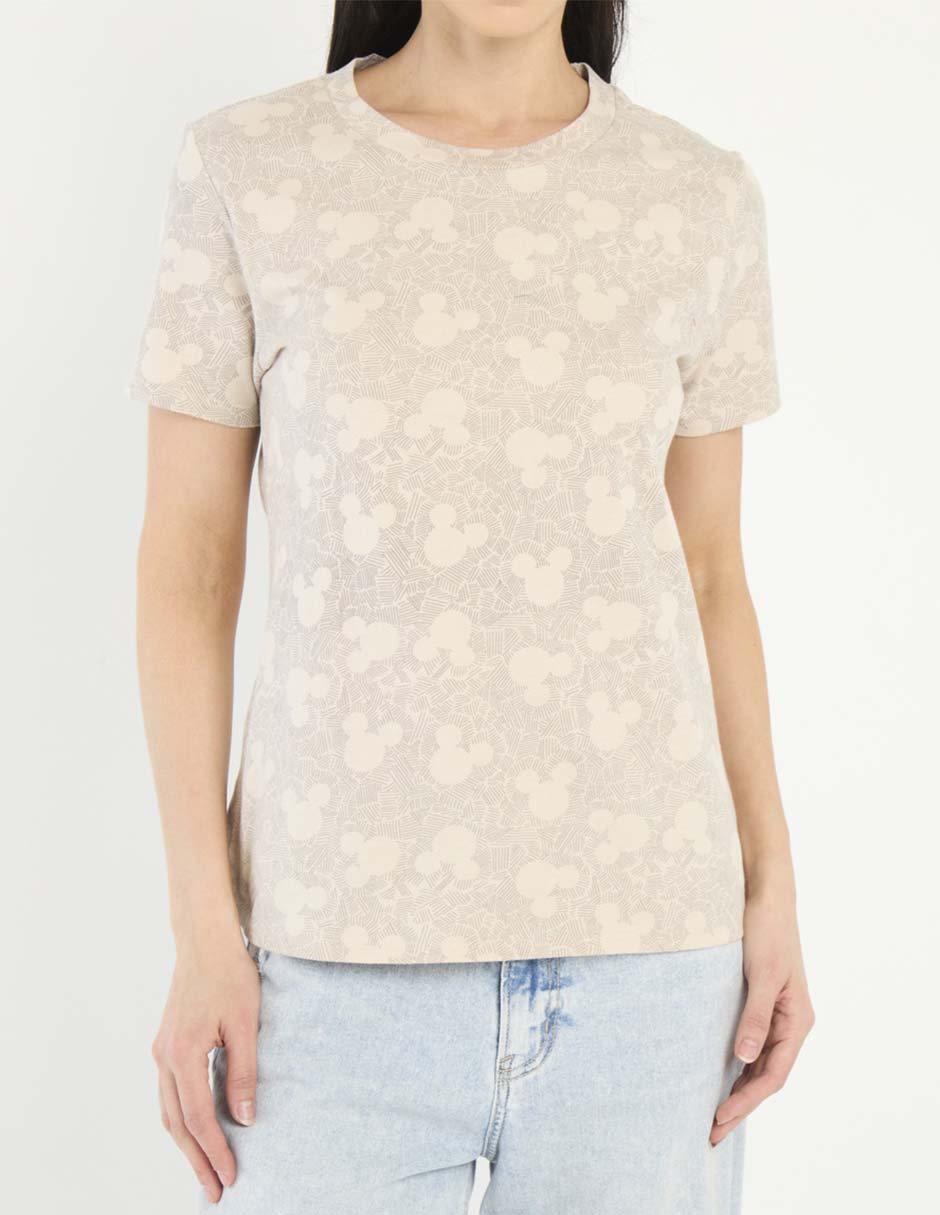 Playera manga corta cuello redondo para mujer 5