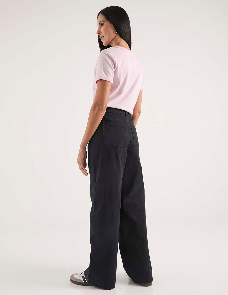Pantalón flare amplio para mujer 2