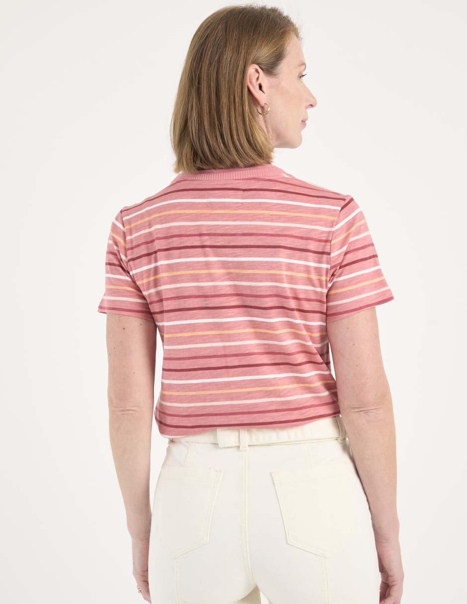 Playera manga corta cuello redondo para mujer 2