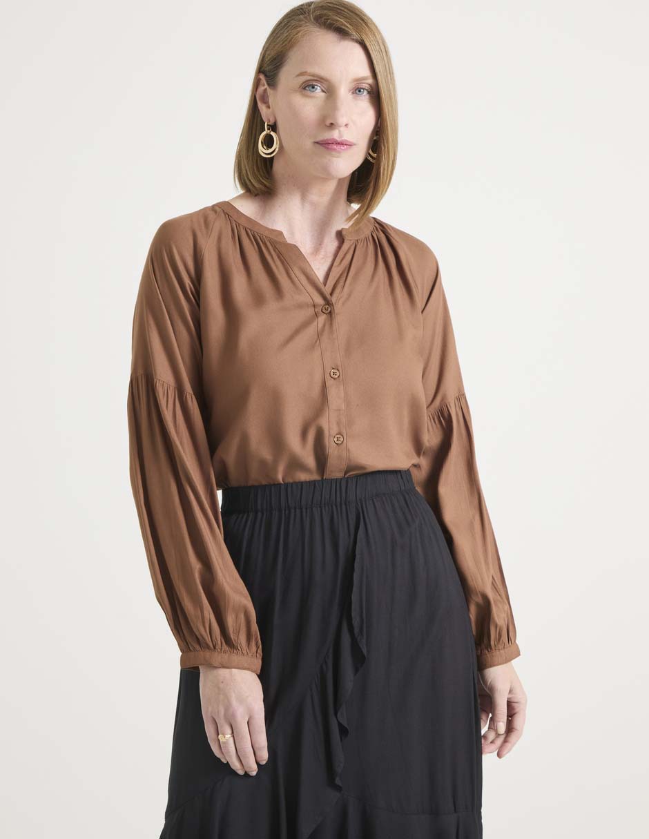 Blusa manga larga para mujer Blusa manga larga para mujer