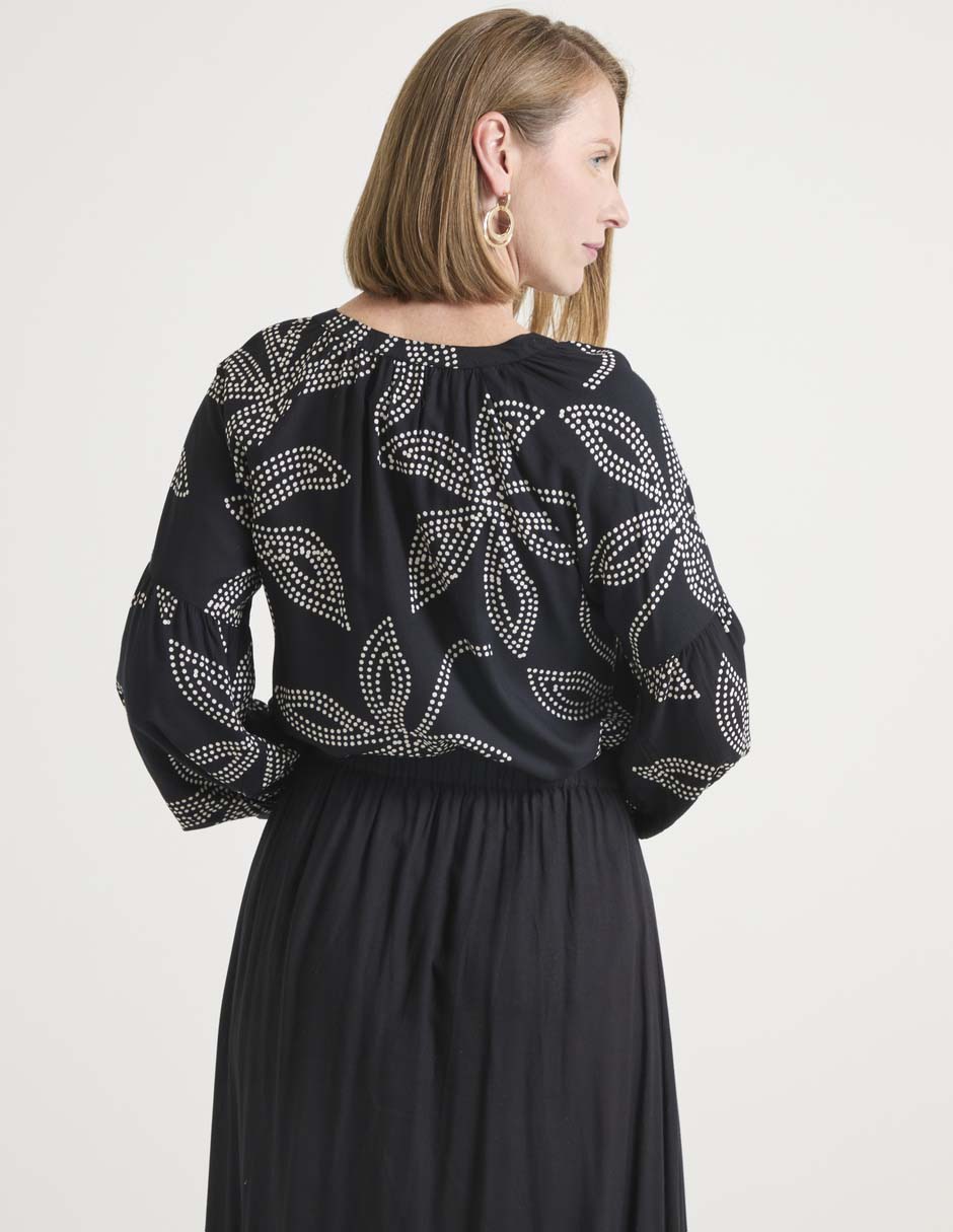 BLUSA WKM25910-11 WEEKEND, G, NEGRO
