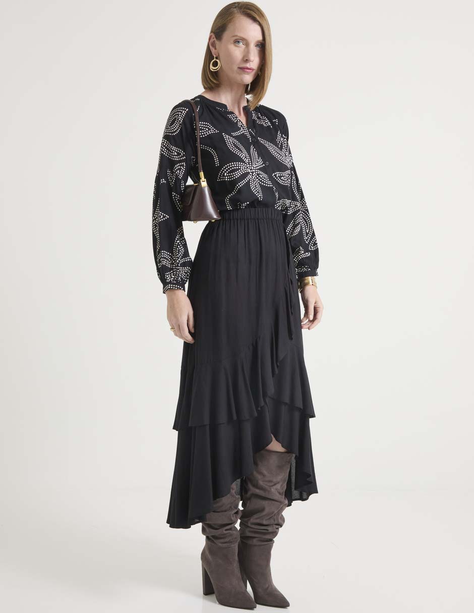 BLUSA WKM25910-11 WEEKEND, G, NEGRO