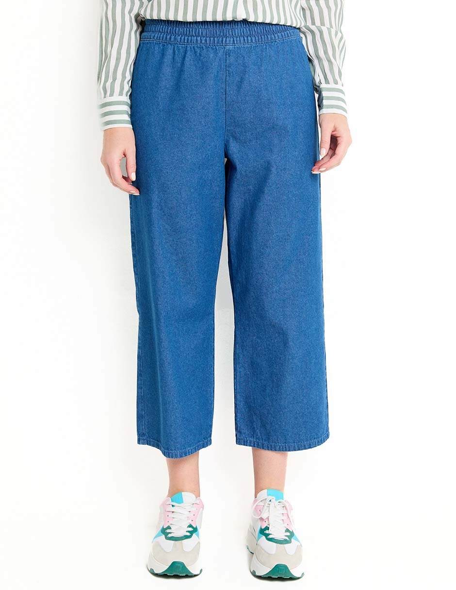 Pantalón capri straight para mujer