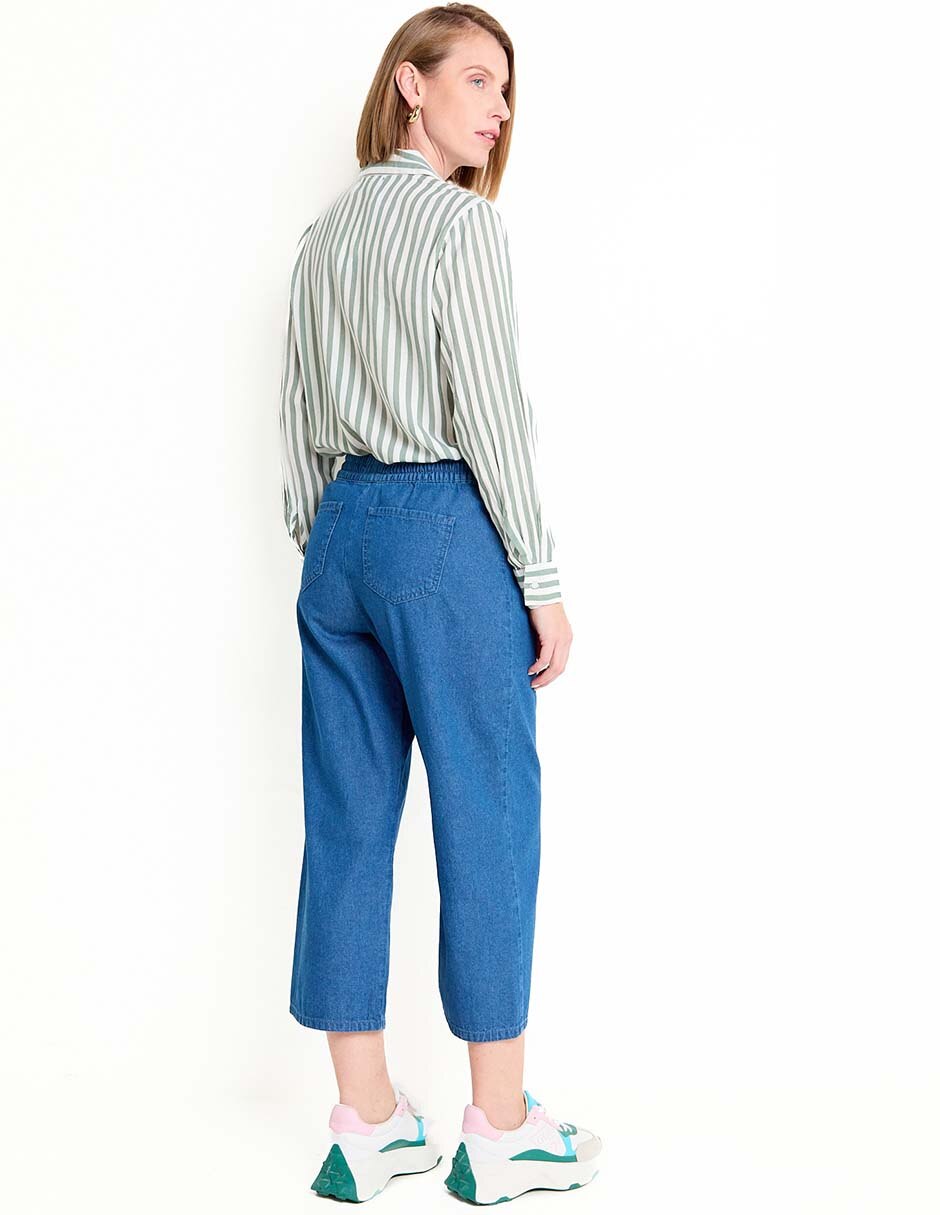 Pantalón capri straight para mujer 2