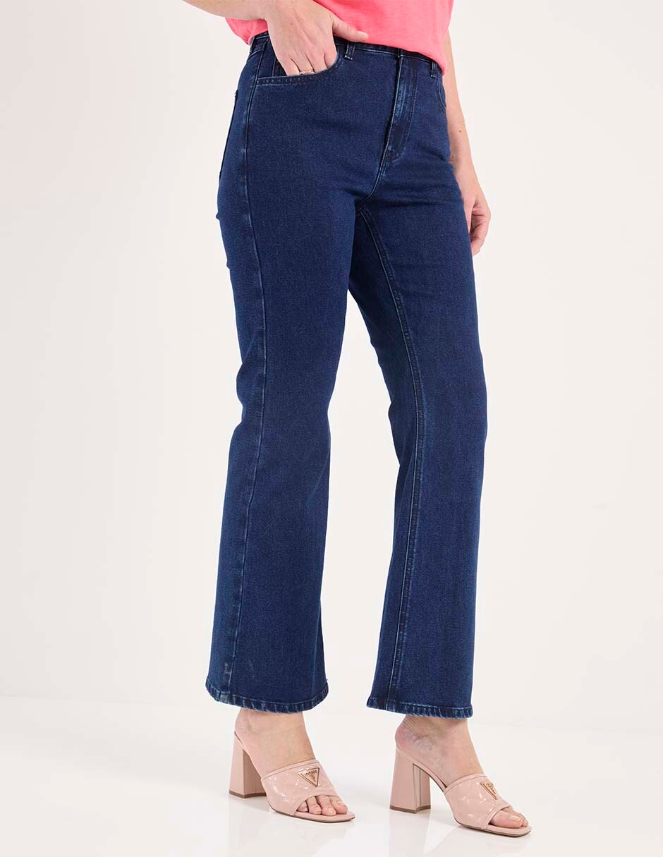 Jeans flare corte cintura alta para mujer Jeans flare corte cintura alta para mujer