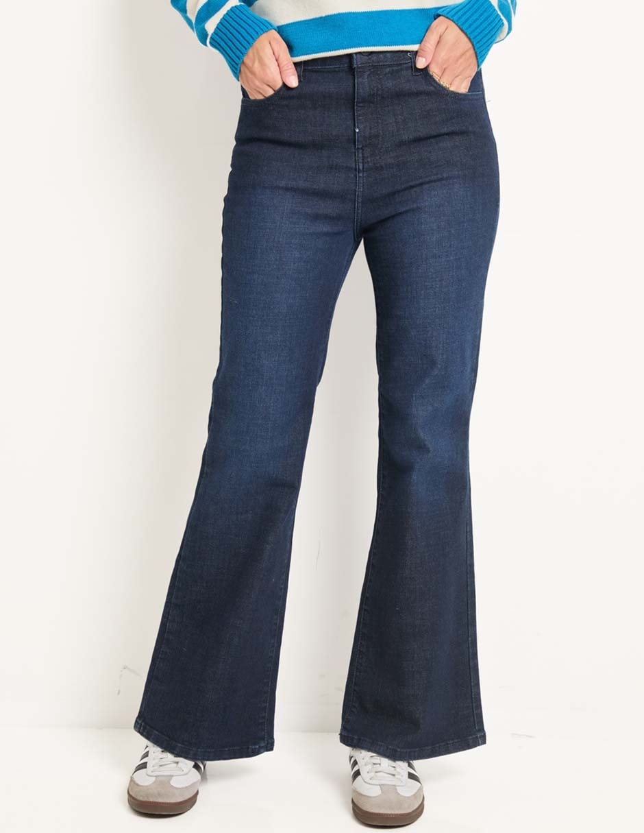 Cintura Alta Pantalones West Campana Jeans Campana Weekend Cintura